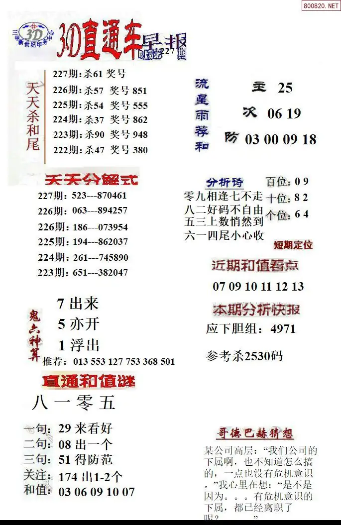 3D直通车2