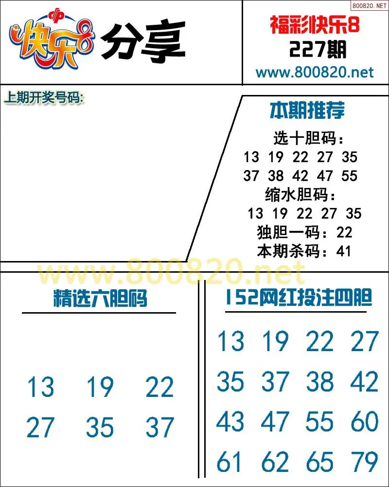 快乐8预测图