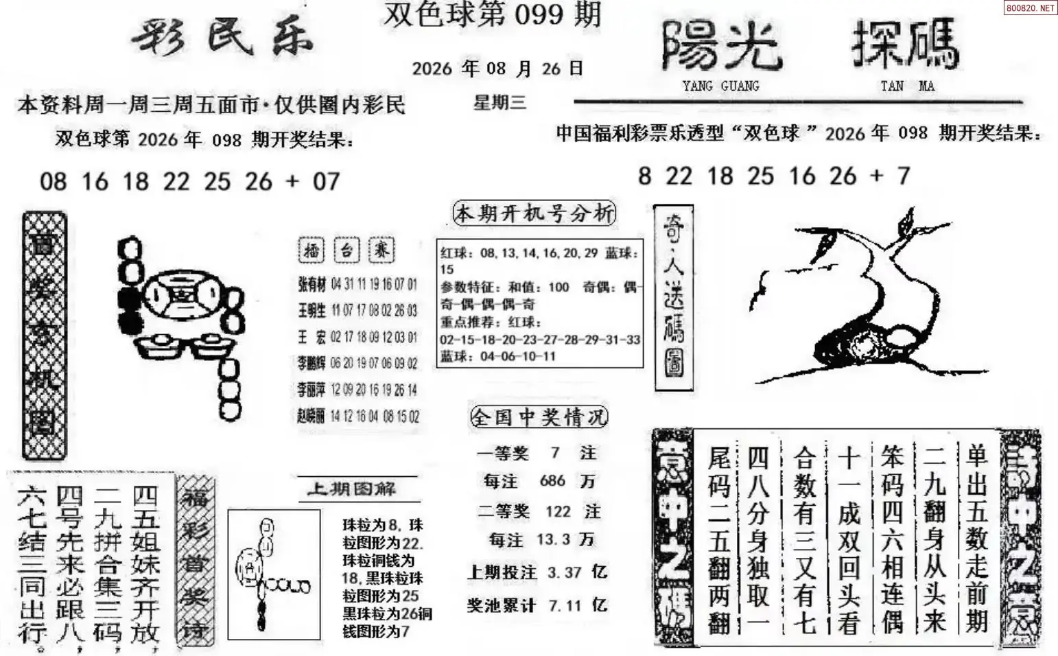彩民乐+阳光探码图文版