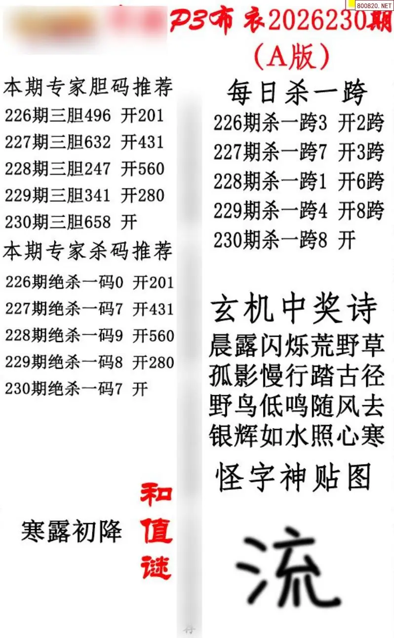 p3牛彩布衣A版