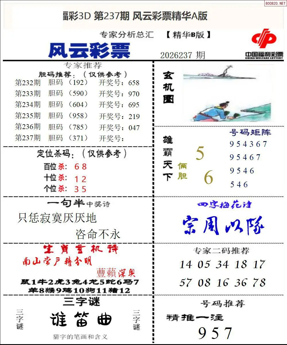 风云彩票精华B