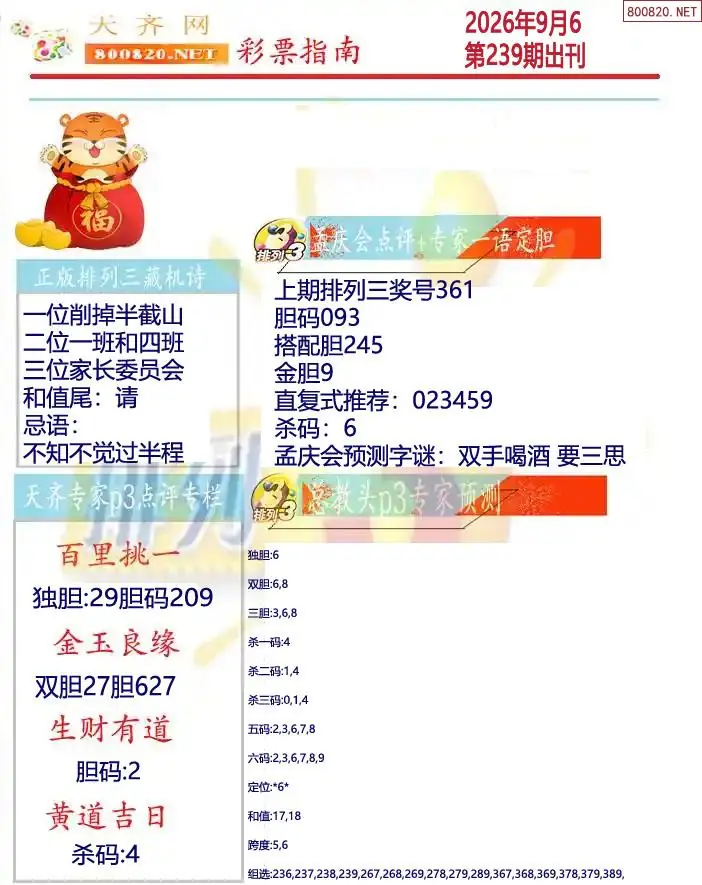 排列三彩票指南2