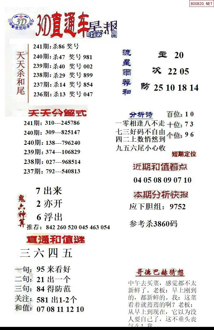 3D直通车2