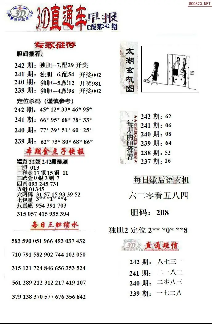 3D直通车3