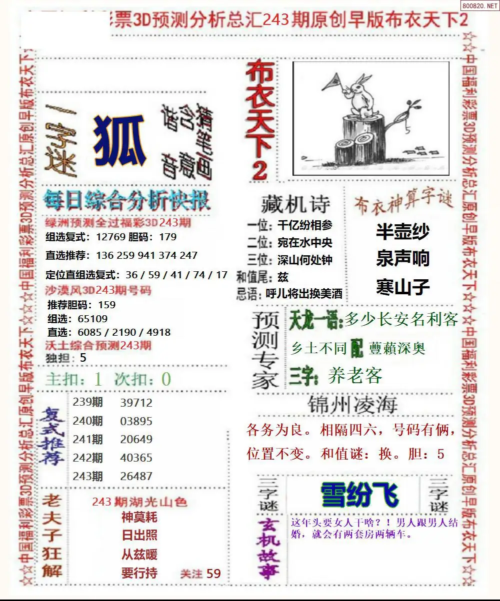早版布衣2