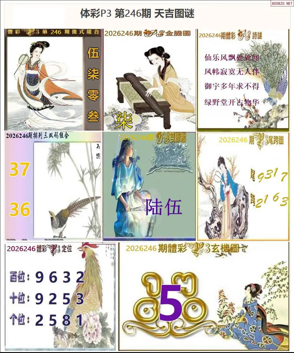 天吉P3图谜