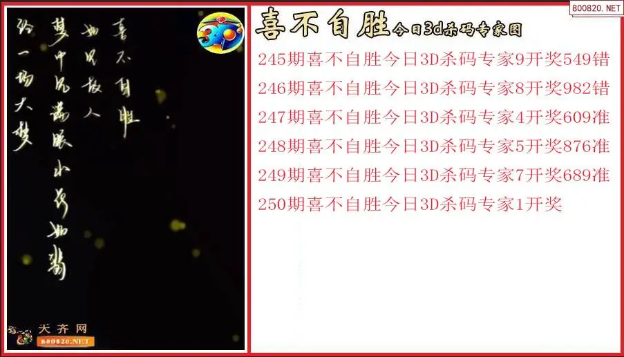 喜不自胜2026250期今日3d杀码专家图（原创）