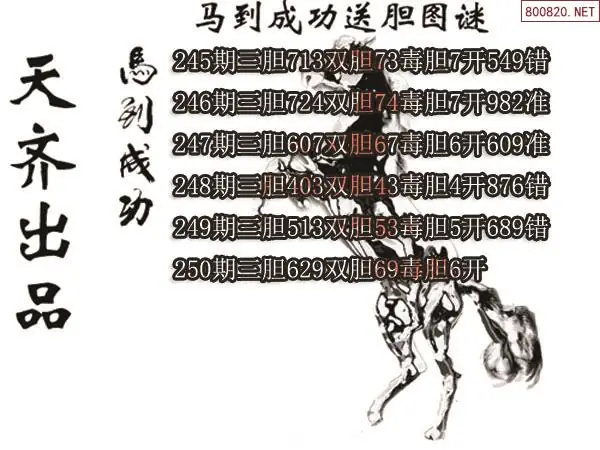 2026年250期马到成功专家3d送胆图谜-福多多网原创