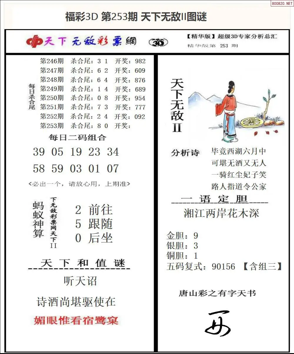 A1803D天下荐彩2