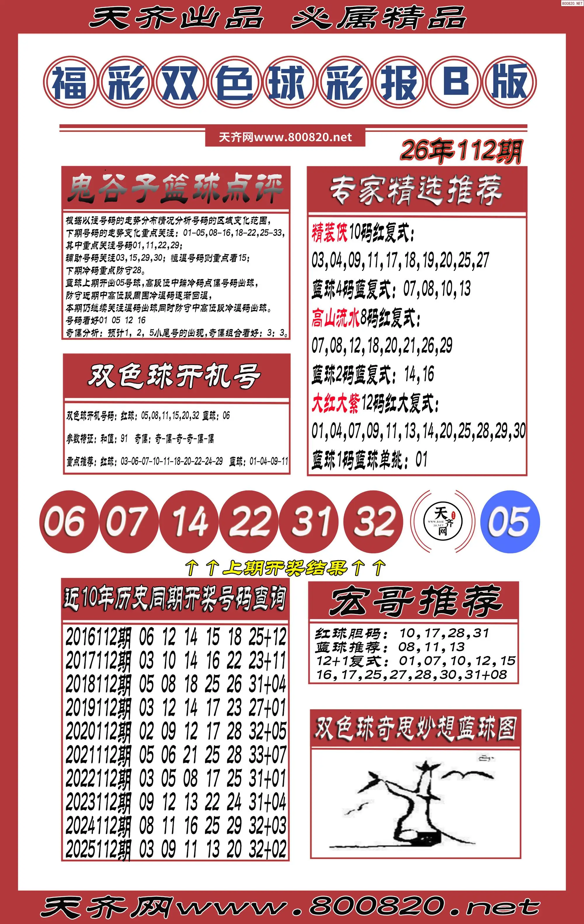 双色球彩报B版