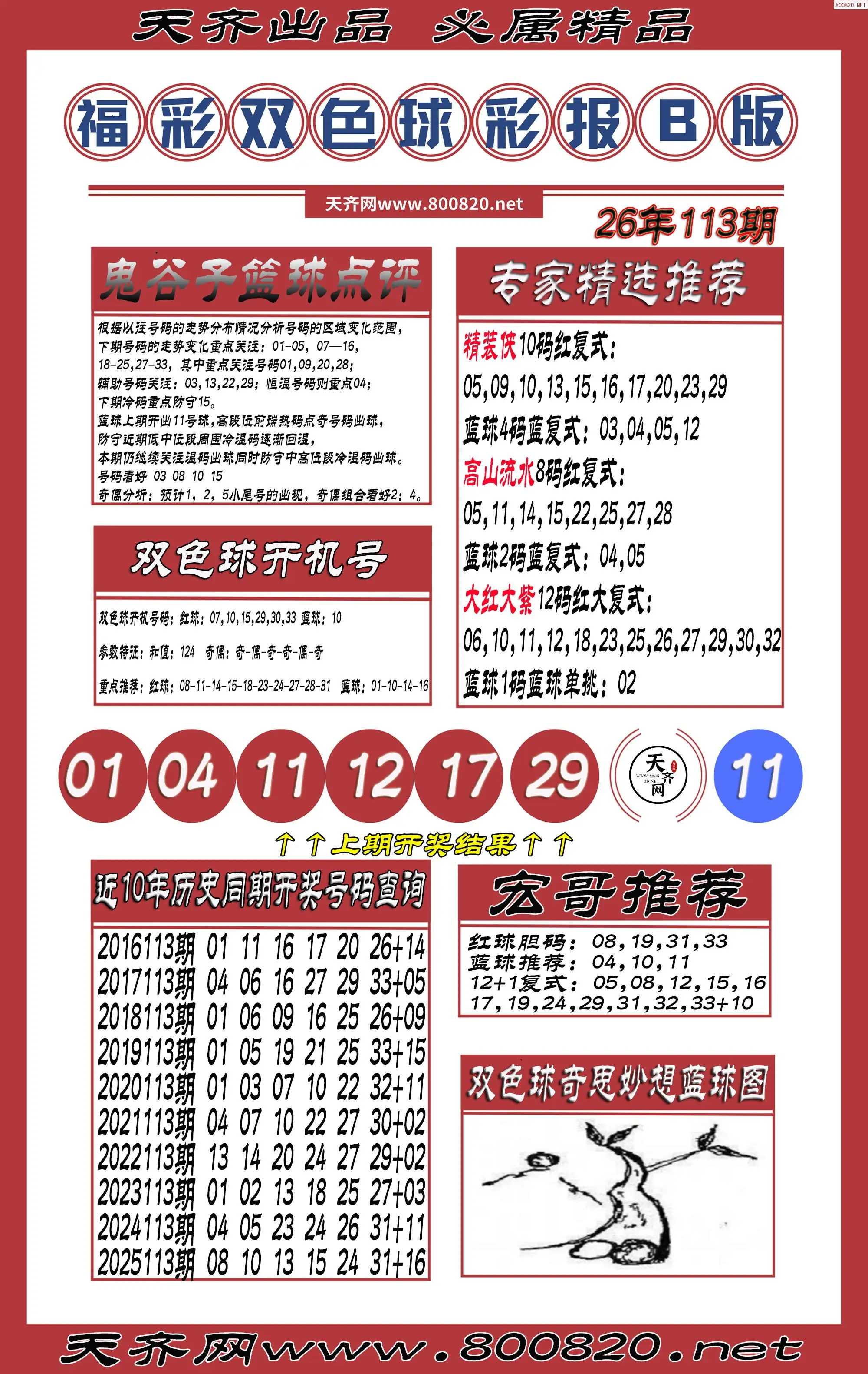 双色球彩报B版