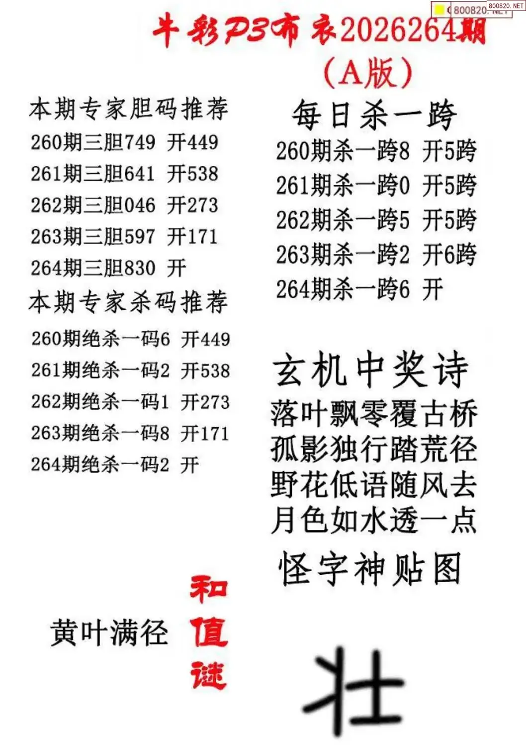 p3牛彩布衣A版