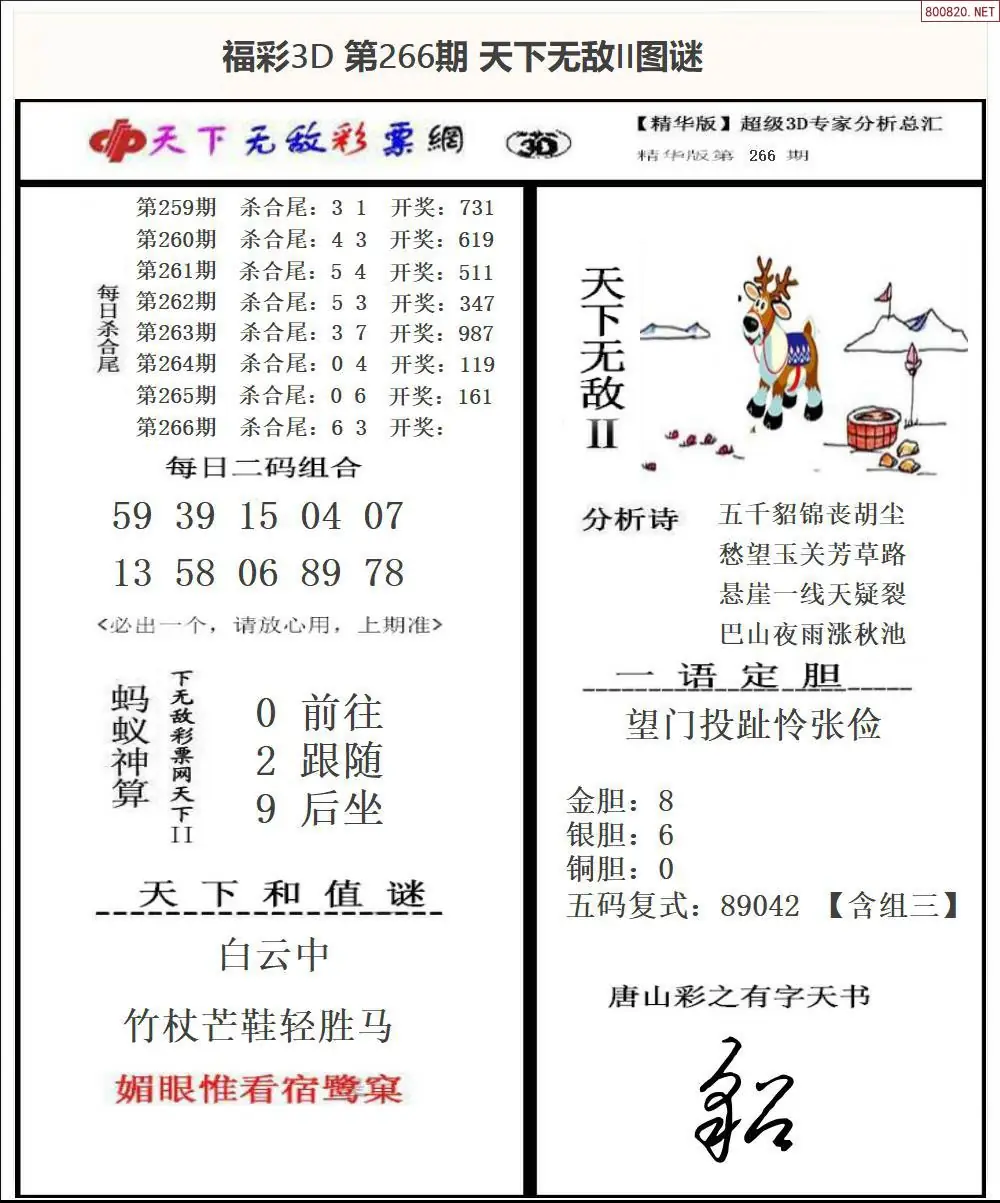 A1803D天下荐彩2