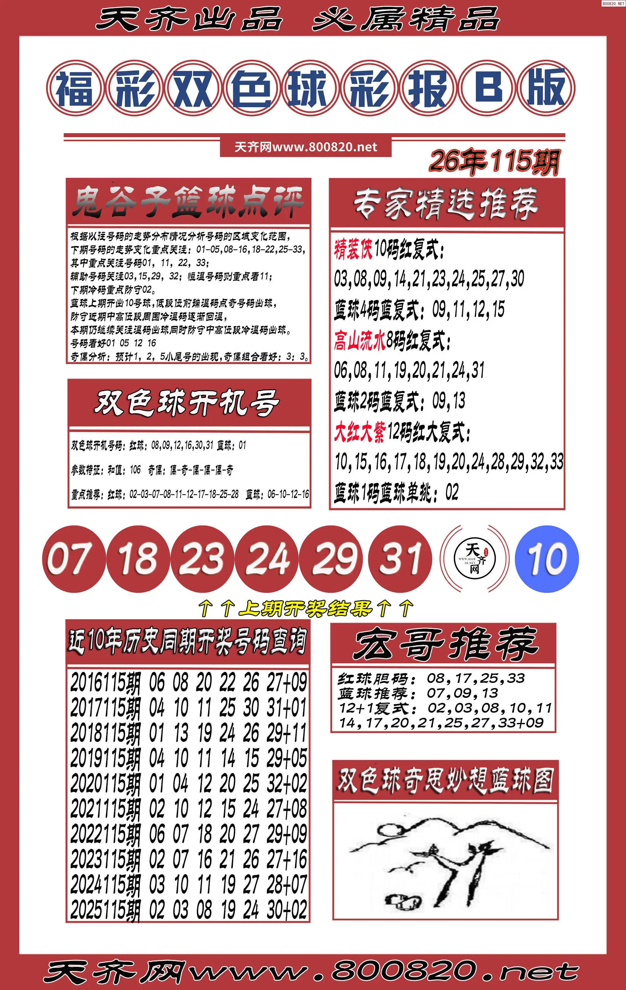 双色球彩报B版