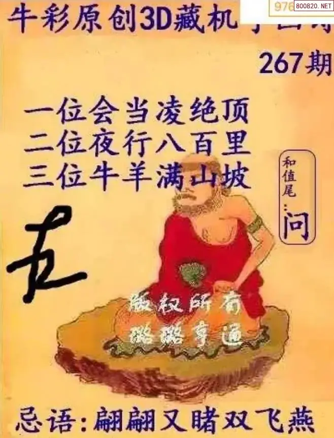 牛彩3D藏机图