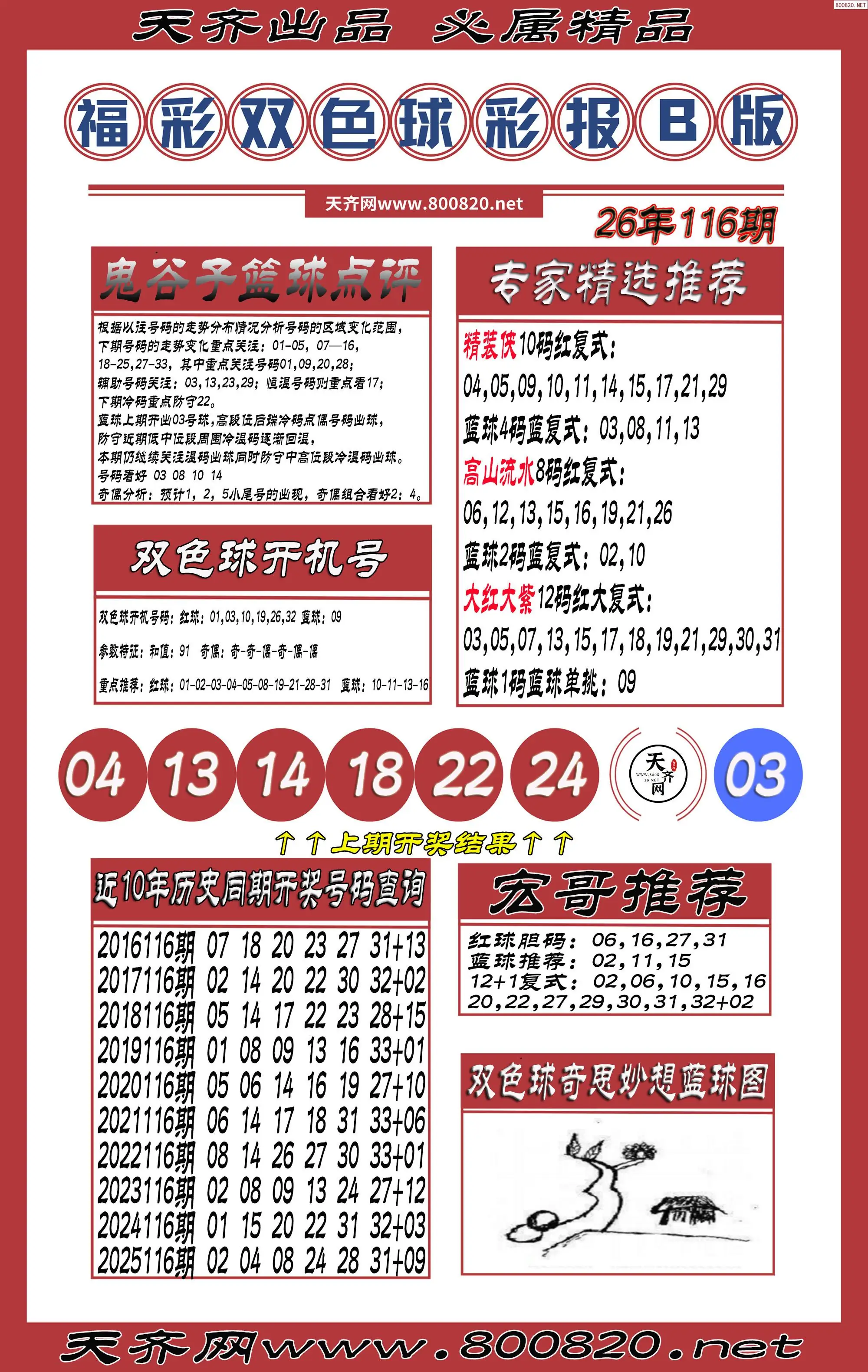双色球彩报B版
