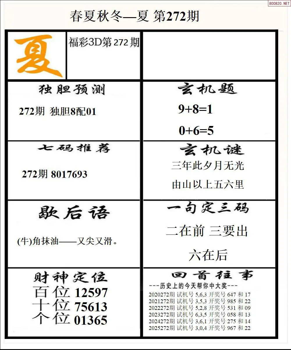 A190春夏秋冬2版