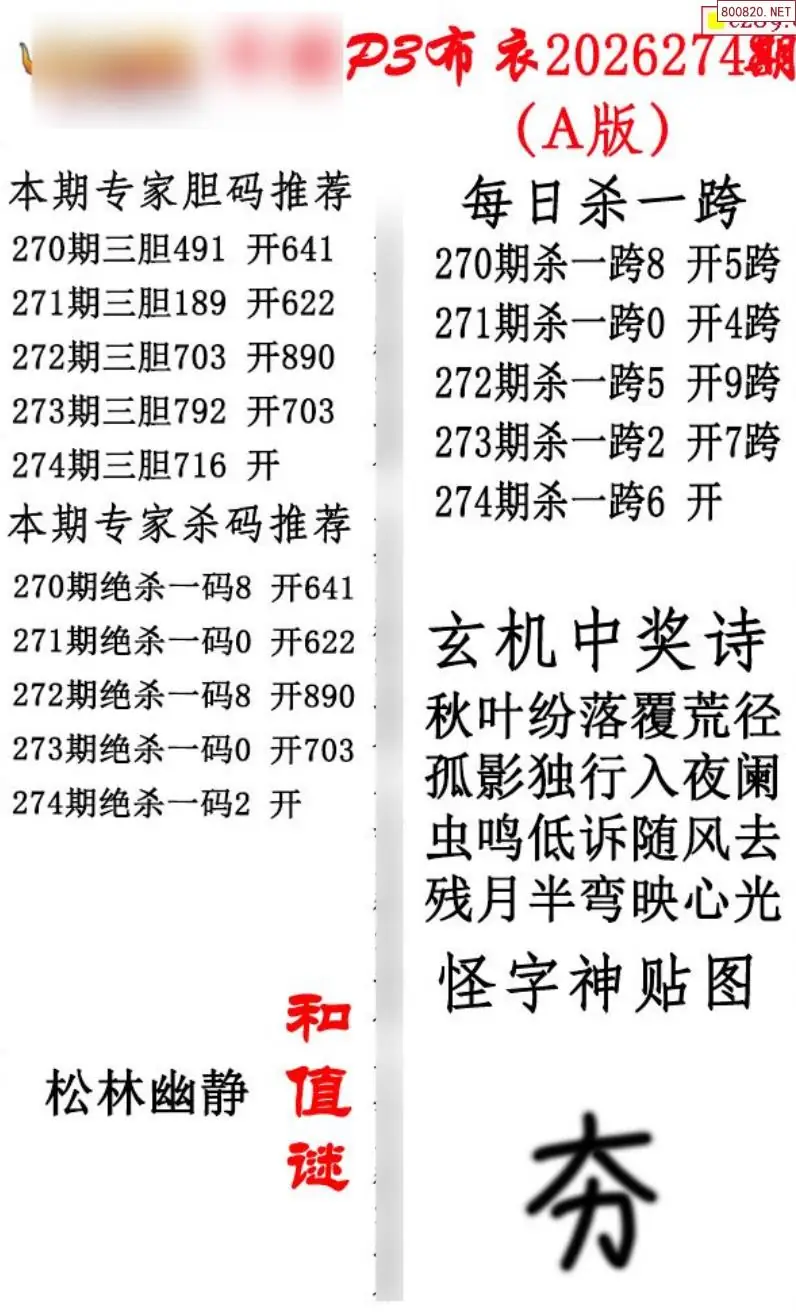 p3牛彩布衣A版
