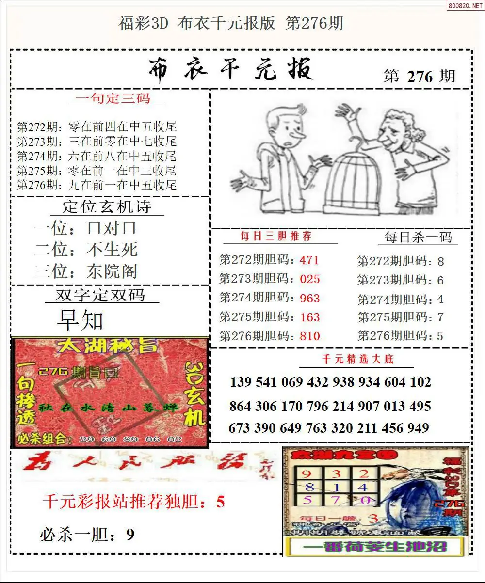 布衣千元报