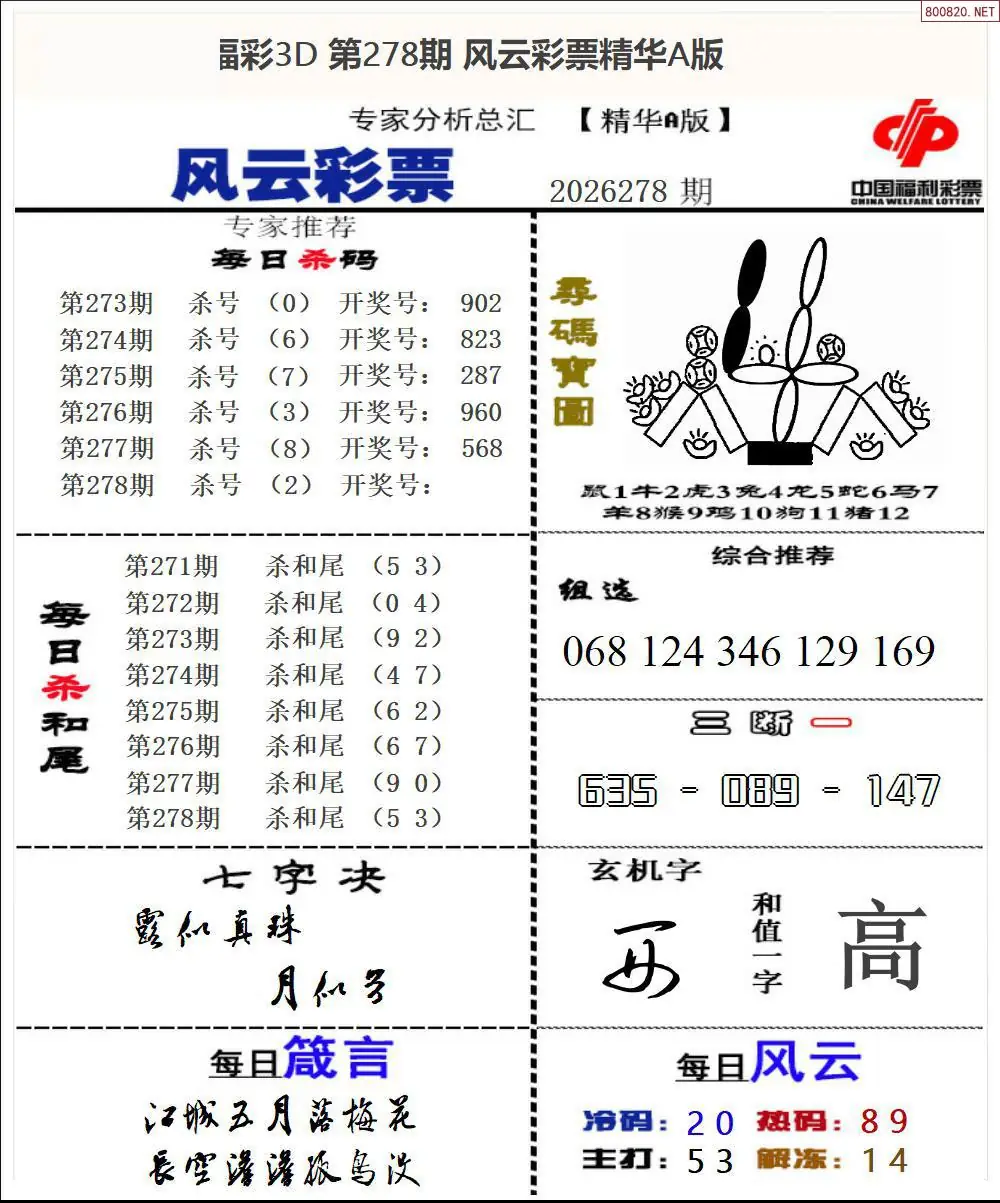 A169风云彩票精华A